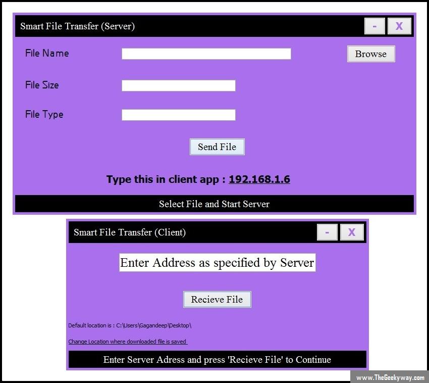 File Sharing Application using Java