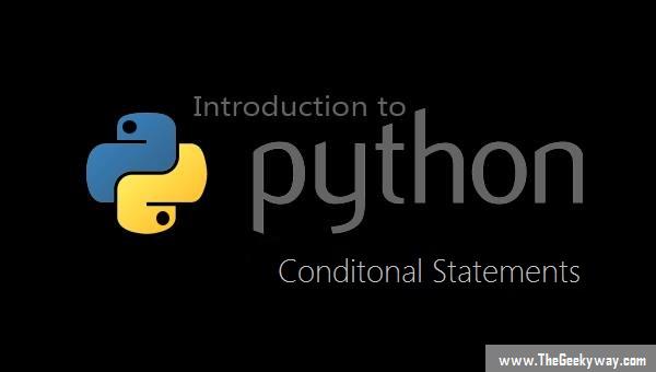 Conditional Statements in python