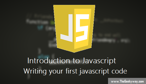 Writing your first javascript code